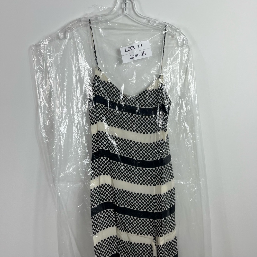 Thakoon Addition Patterned Dot Spaghetti Strap Si… - image 2